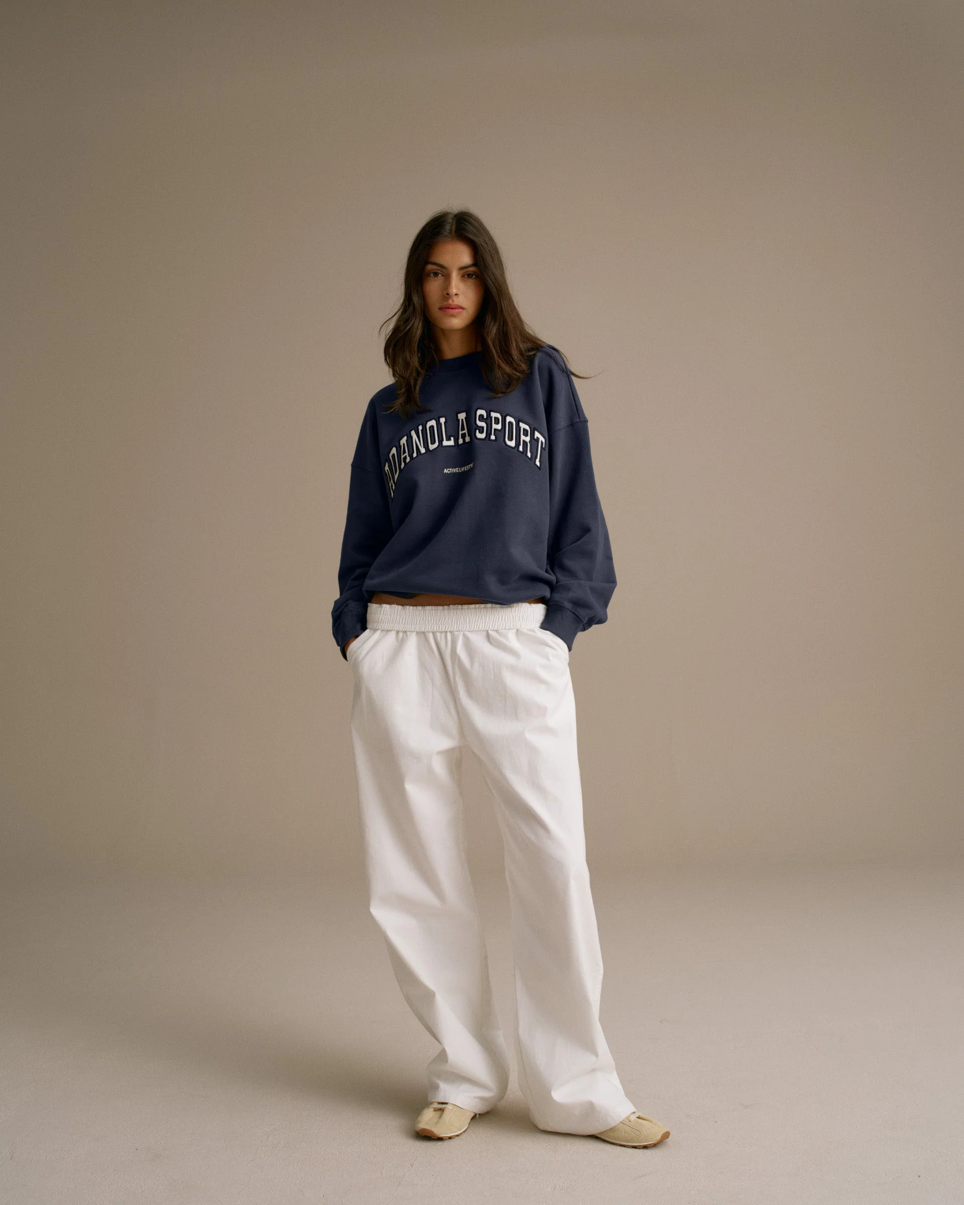 AS Oversized Sweatshirt - Midnight Blue - Image 4