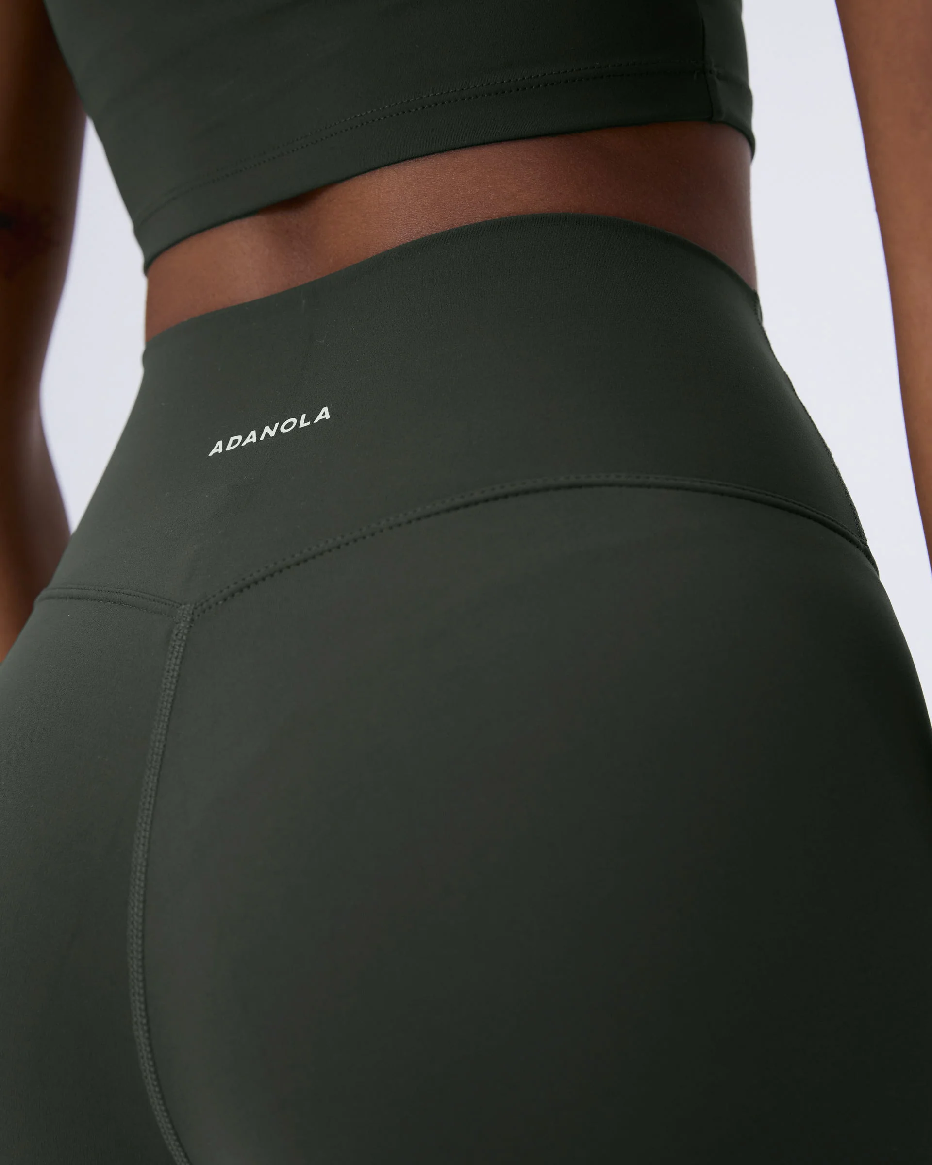 Ultimate Crop Shorts - Dark Olive - Image 4