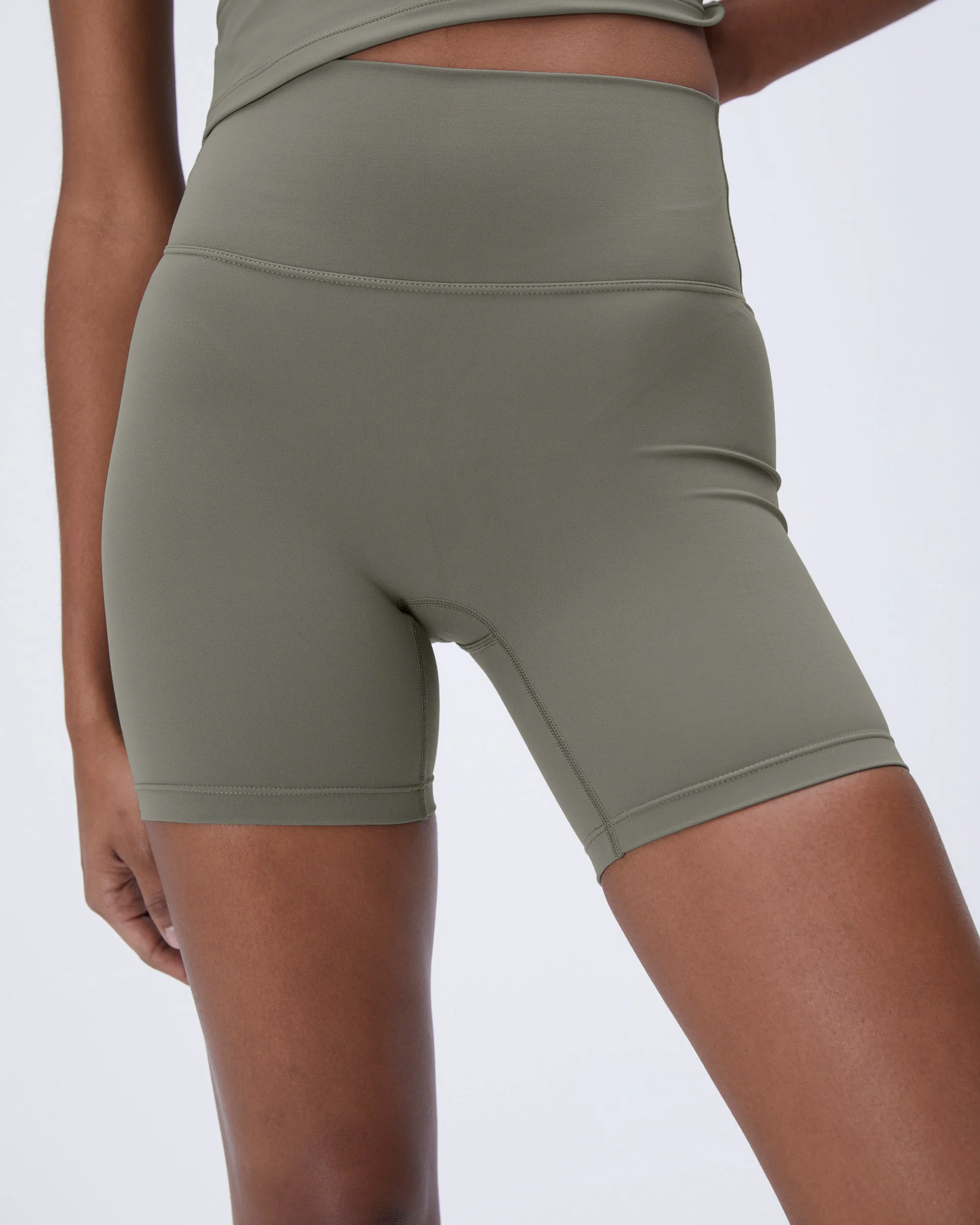 Ultimate Crop Shorts - Olive Green - Image 4