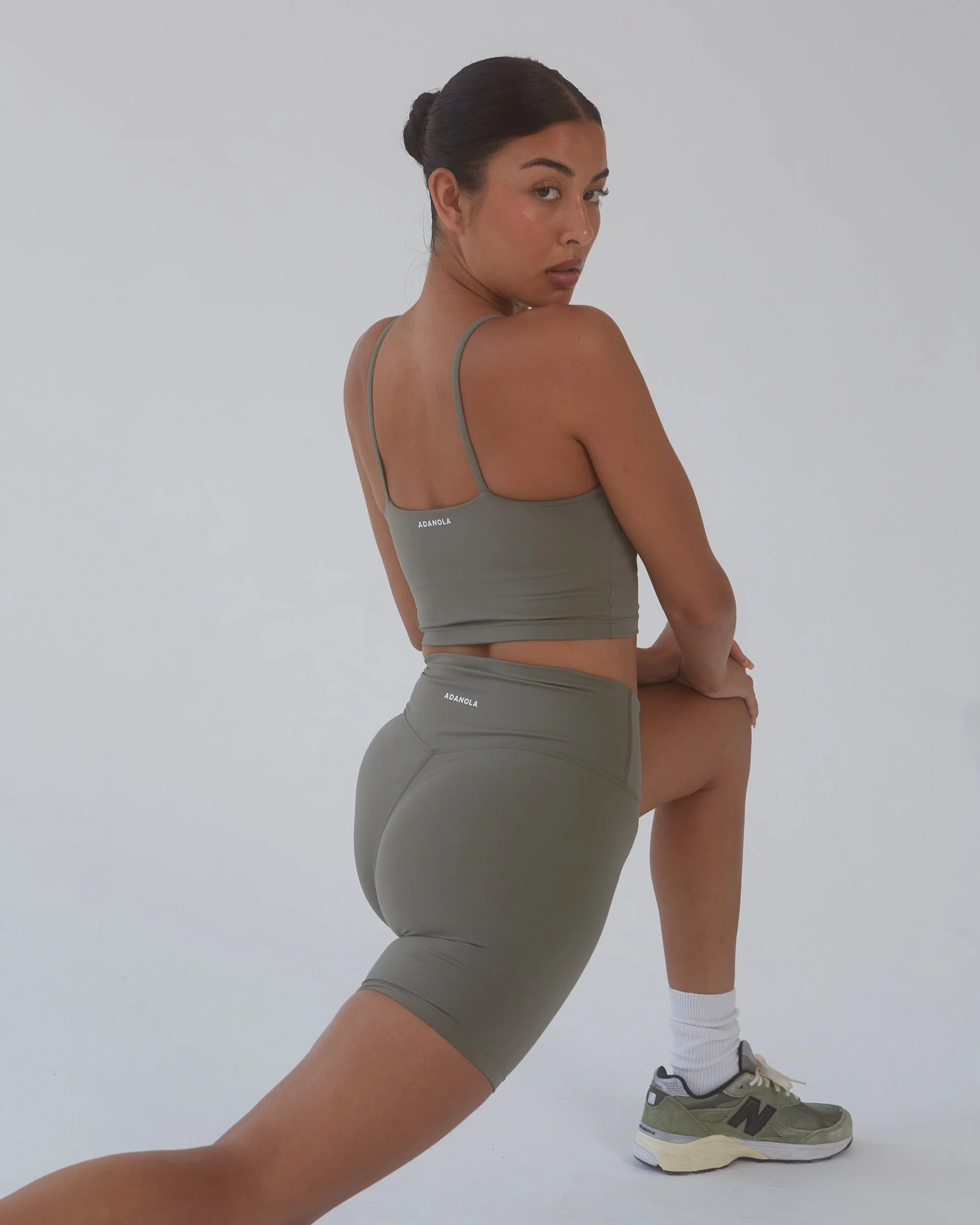 Ultimate Crop Shorts - Olive Green - Image 5