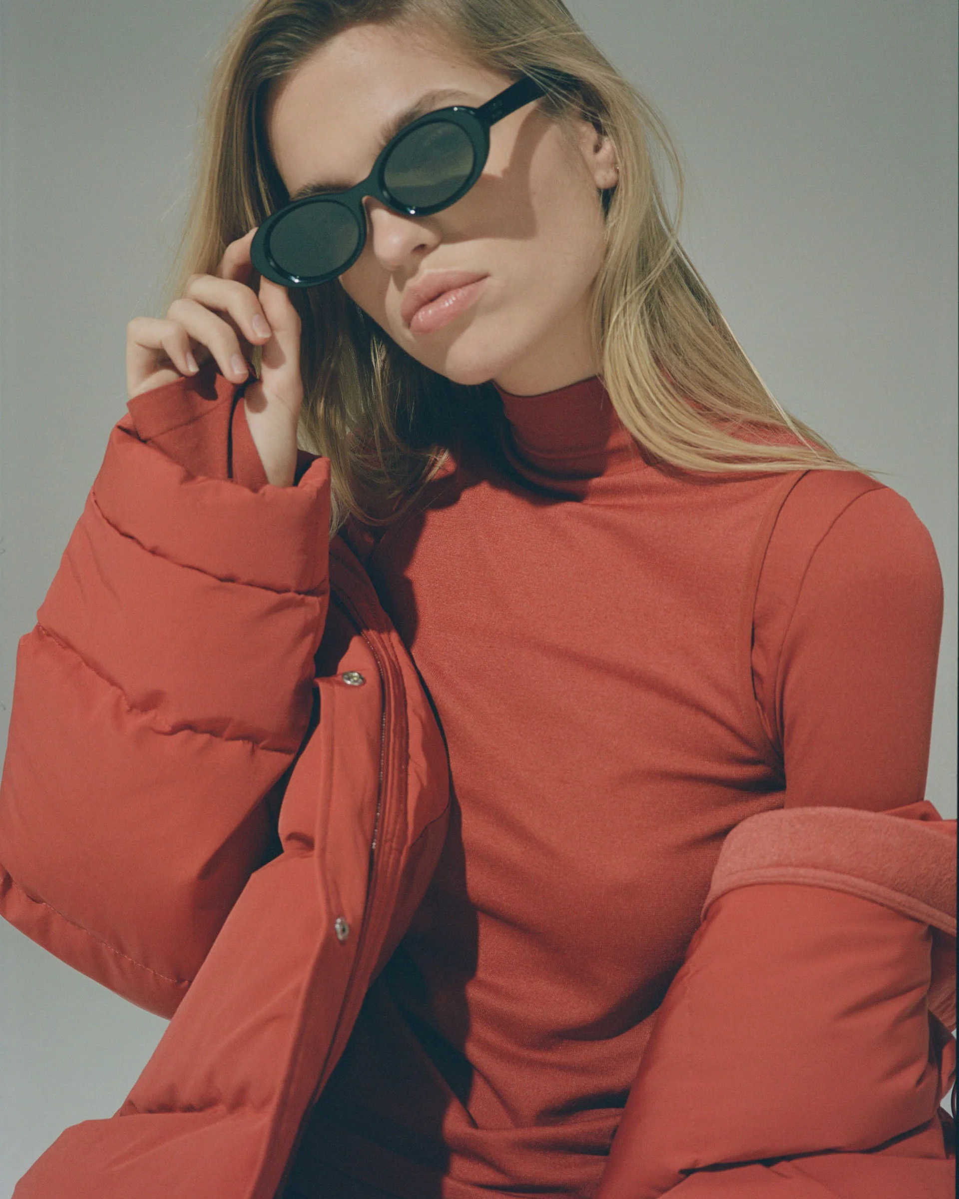 Seamless Base Layer Overlay Long Sleeve Top - Red - Image 7