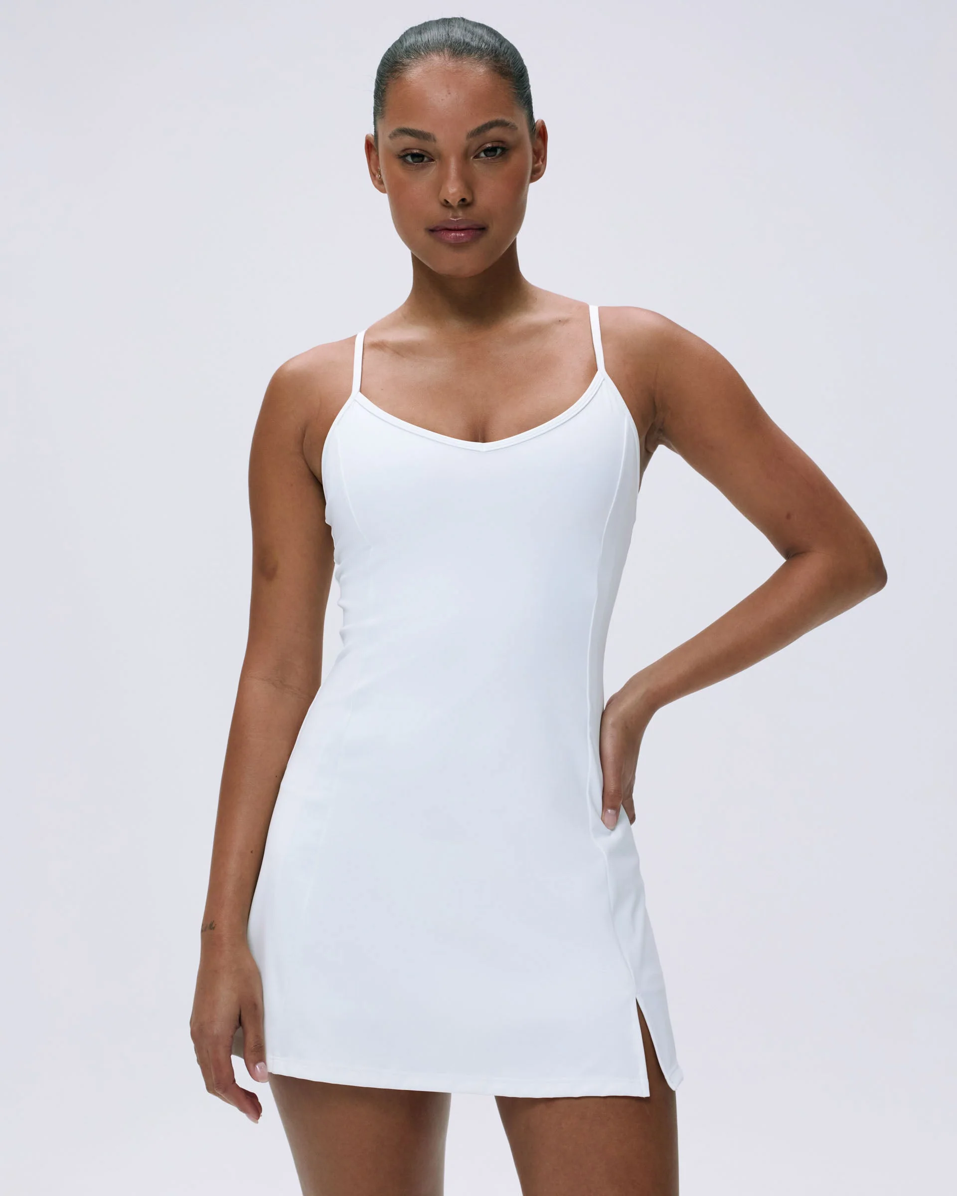 Ultimate Strappy Tennis Dress - White - Image 5