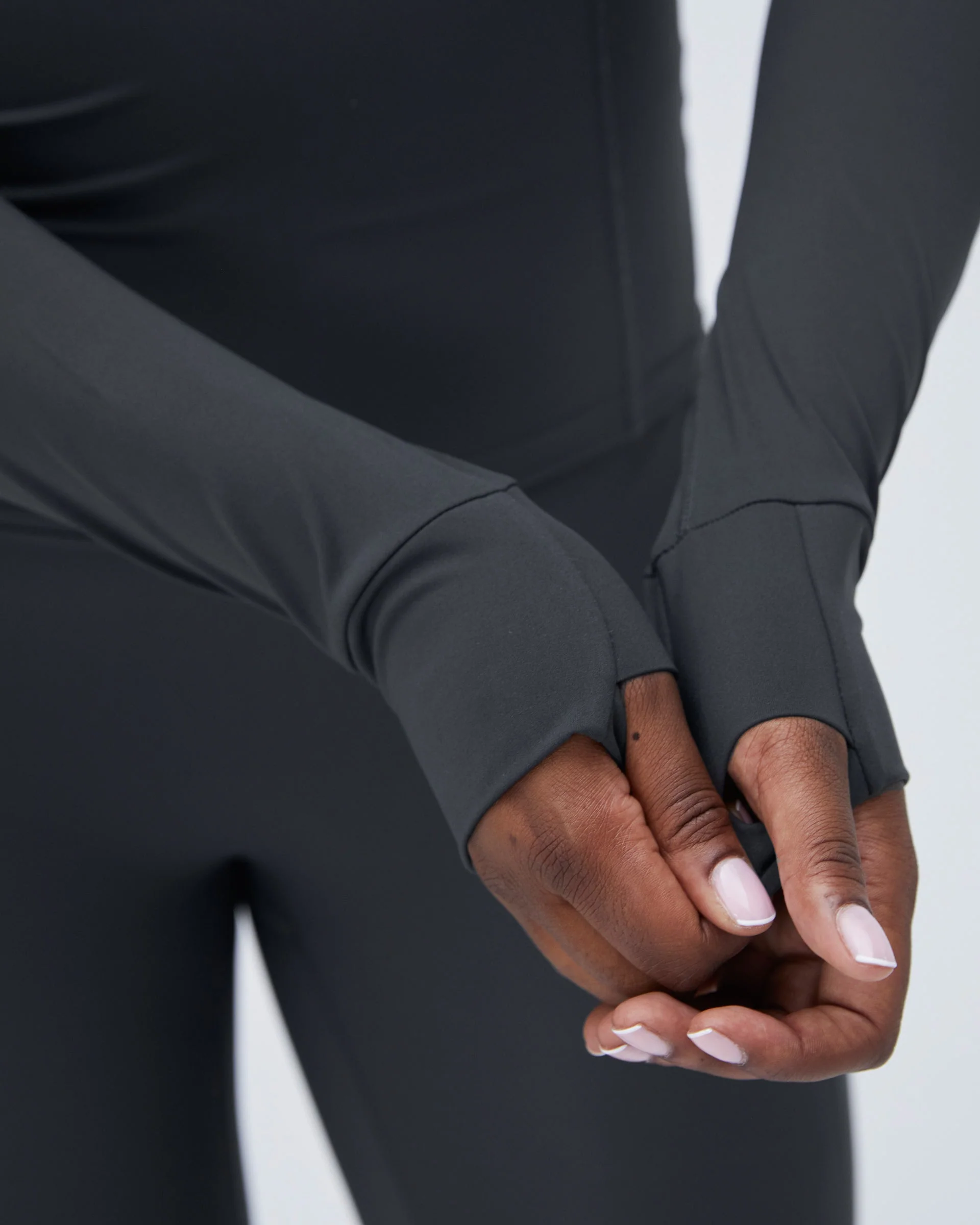 Ultimate Long Sleeve Quarter Zip Top - Graphite Grey - Image 3