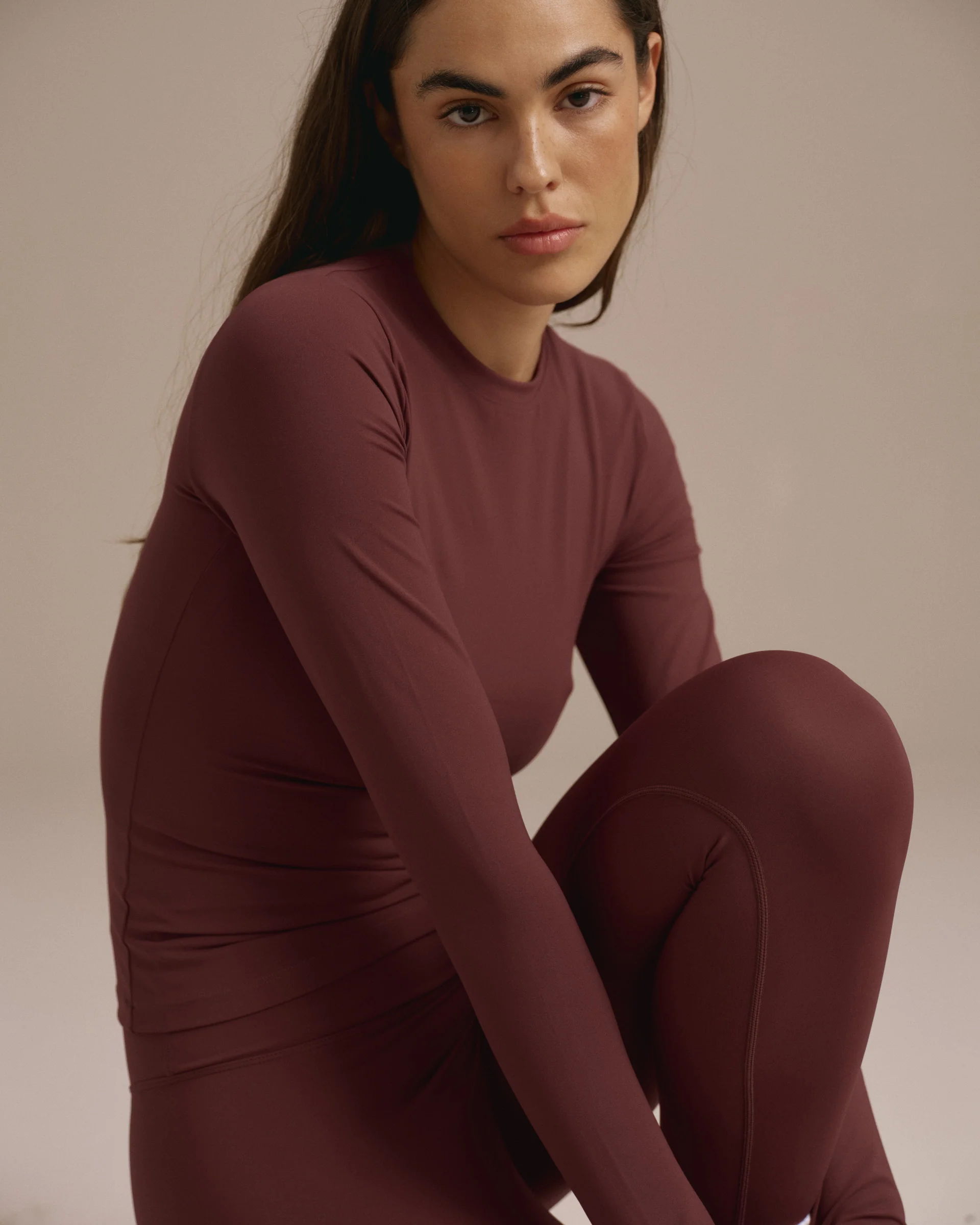 Ultimate Long Sleeve Top - Burgundy - Image 3