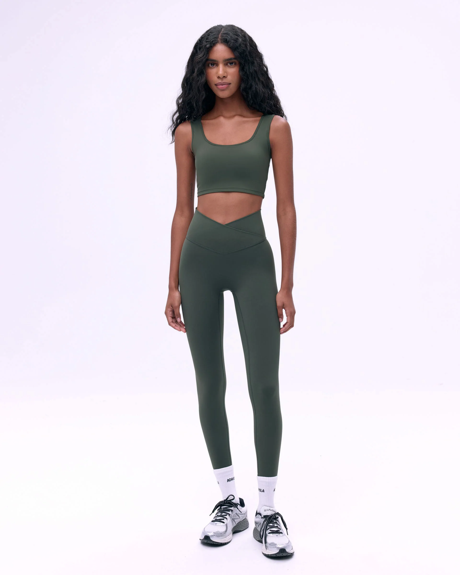 Ultimate Square Neck Bra - Dark Olive - Image 4