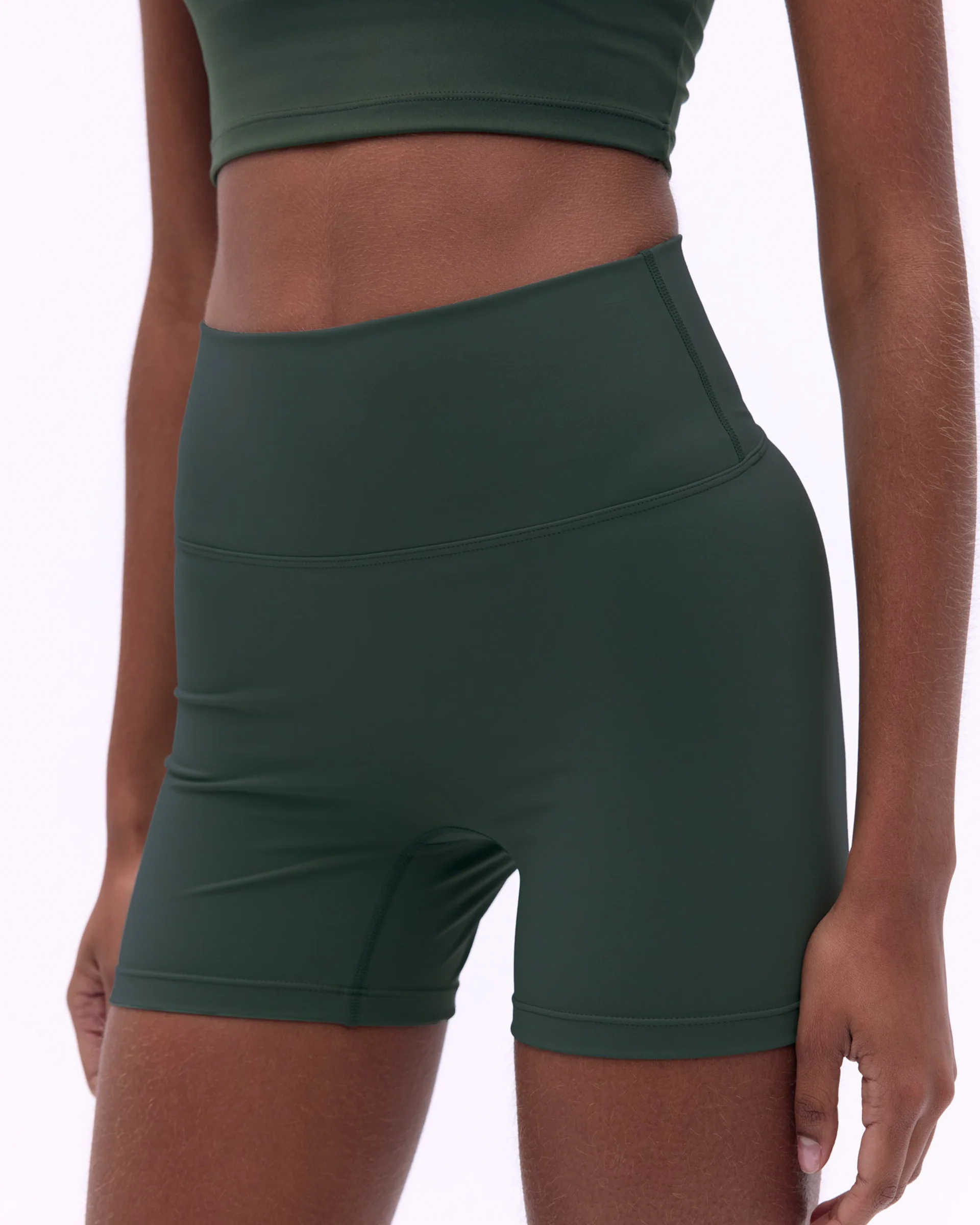 Ultimate Ultra Crop Shorts - Dark Olive - Image 3