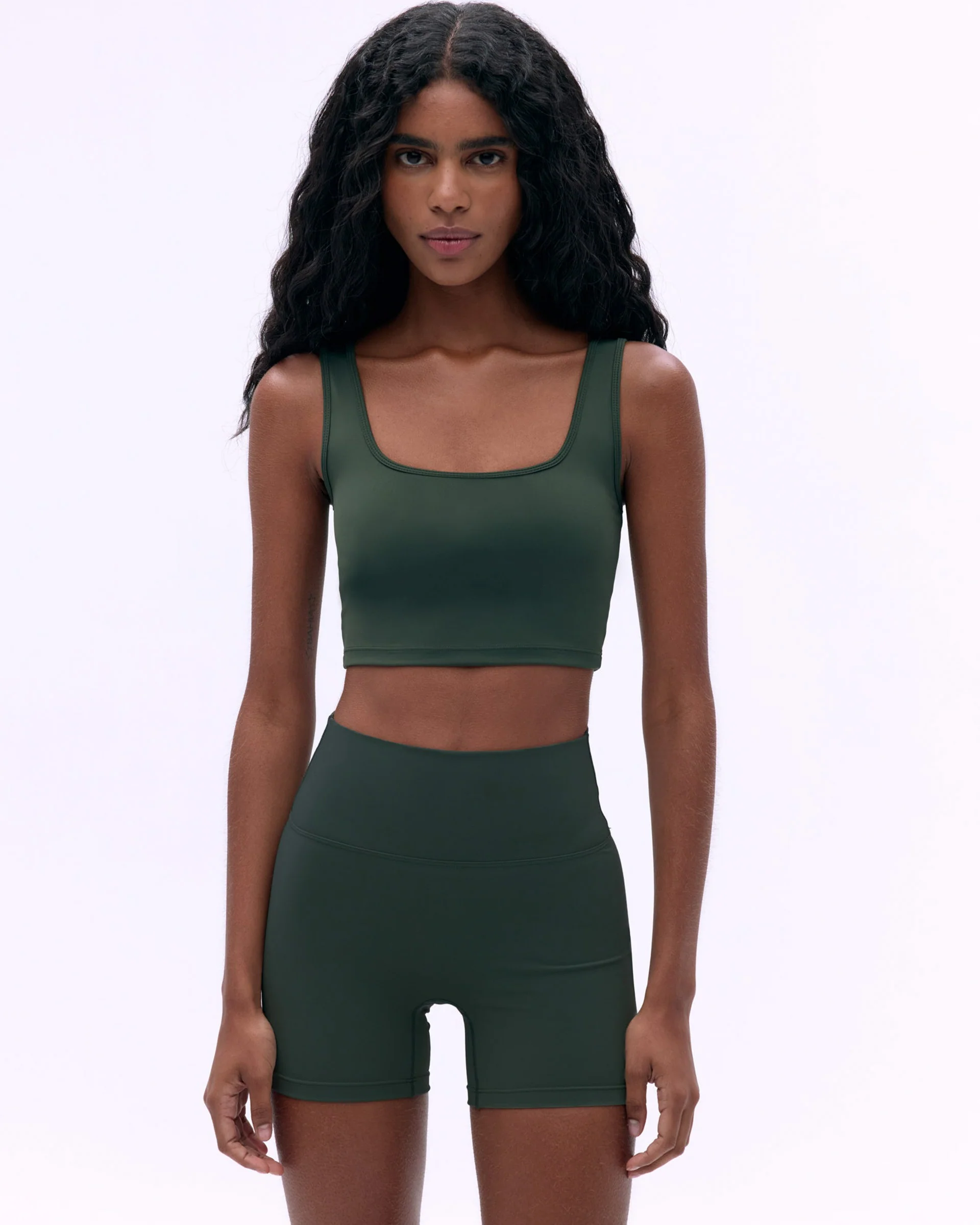 Ultimate Ultra Crop Shorts - Dark Olive - Image 4