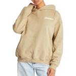 Adanola beige Oversized Logo Hoodie