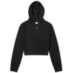 ADANOLA WAFFLE ZIP UP HOODIE