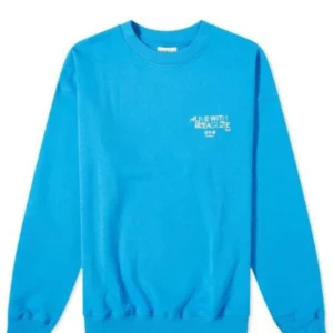 Oversized Sports Blue Sweatshirt